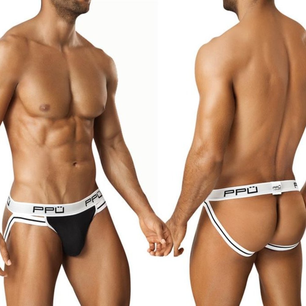 PPU #0965 Jockstrap Color White-Black - XL